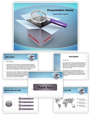 3d magnifier Editable PowerPoint Template