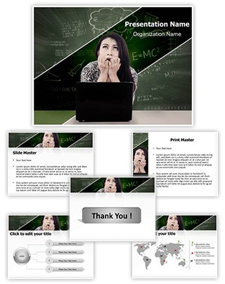 Exam Fear Editable PowerPoint Template