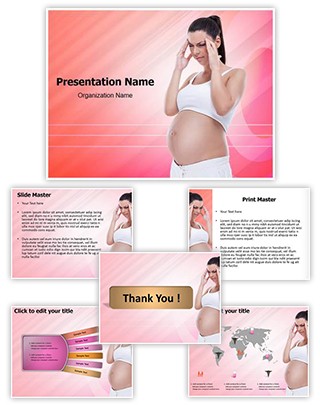 Headache in pregnancy Editable PowerPoint Template