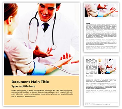 Blood Pressure Check Free Word Template