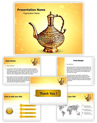 Vintage Pot Editable PowerPoint Template