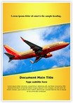 Southwest Boeing Editable Template