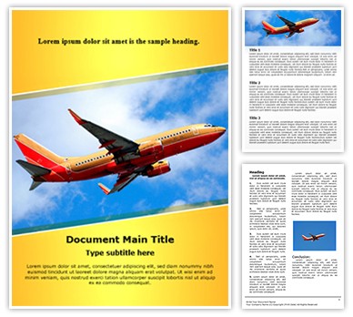 Southwest Boeing Editable Word Template