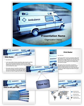 Emergency Ambulance Editable PowerPoint Template