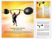 muscular man Editable PowerPoint Template