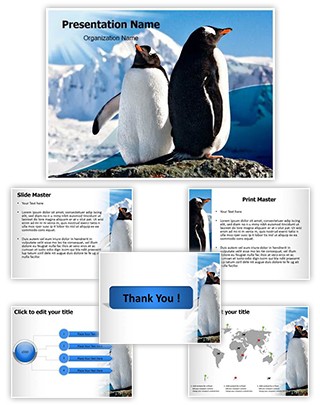 Penguins Editable PowerPoint Template