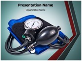 Blood pressure machine Editable PowerPoint Template