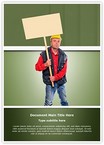 Protesting Worker Editable Template