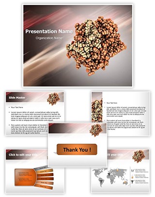 Thrombin blood clotting Editable PowerPoint Template