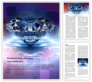 Diamond Editable Word Template