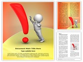 Red exclamation Editable PowerPoint Template