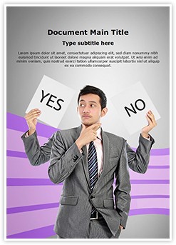 Right decision Editable Word Template