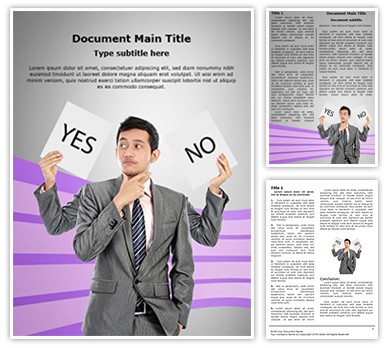 Right decision Editable Word Template