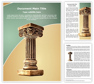 Roman Pillar Editable Word Template