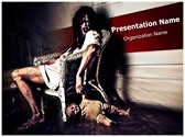 Possessed Woman Editable PowerPoint Template