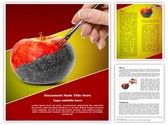 Painting Apple Editable PowerPoint Template