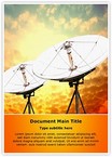Satellite antennas Editable Template