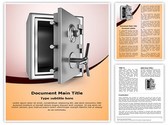 Security metal safe Template