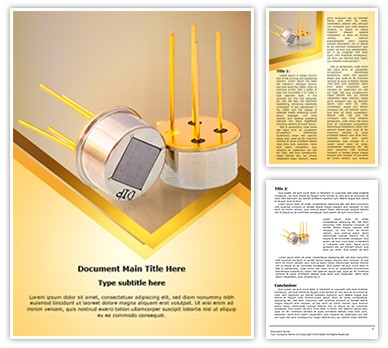 Sensor Device Editable Word Template