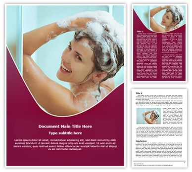 Shampoo Editable Word Template