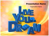 Live Your Dream Editable PowerPoint Template