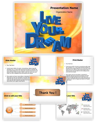 Live Your Dream Editable PowerPoint Template