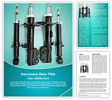 Shock Absorbers Editable Word Template