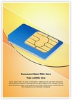 SIM Card Editable Template