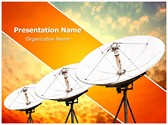 Satellite antennas Editable PowerPoint Template