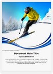 Skier Editable Template