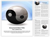 Ying yang symbol Editable PowerPoint Template