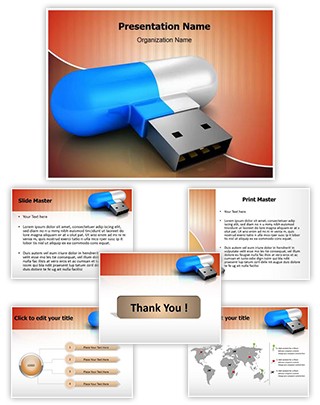 Flash Drive Editable PowerPoint Template