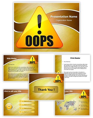 Oops Error Editable PowerPoint Template