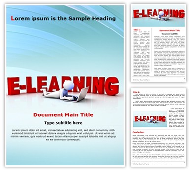 E-Learning Editable Word Template