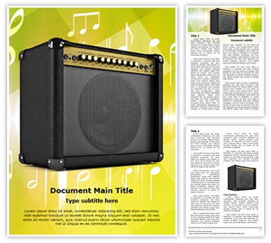 Amplifier Editable Word Template