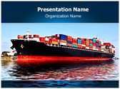 Cargo Ship Editable PowerPoint Template