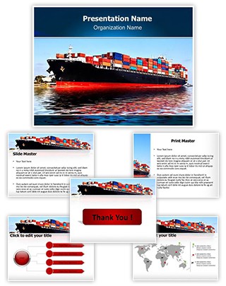 Cargo Ship Editable PowerPoint Template