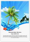 Beach Palms Editable Template