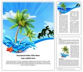 Beach Palms Template