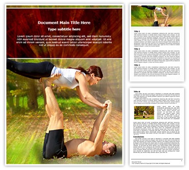 Tantra Yoga Editable Word Template