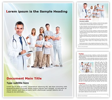 Family Healthcare Editable Word Template