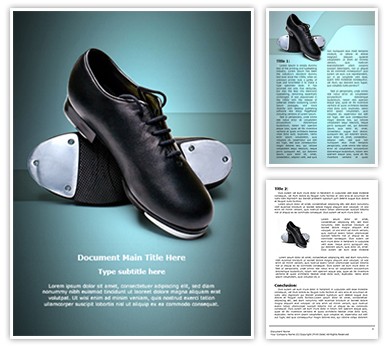 Tap Shoes Editable Word Template
