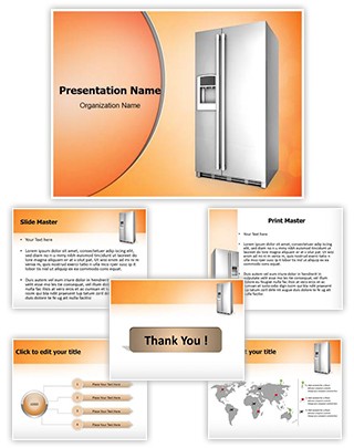 Refrigerator Editable PowerPoint Template