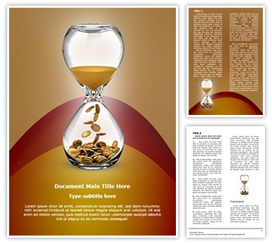 Time and Money Editable Word Template