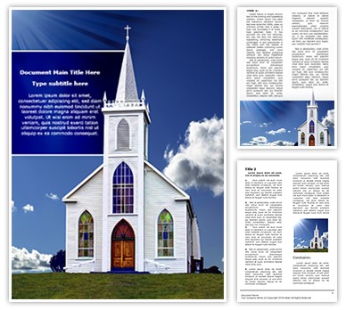 Christian Church Editable Word Template