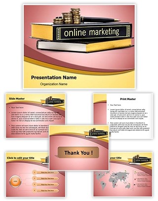 Online Marketing Knowledge Editable PowerPoint Template