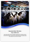 Cow Milking Factory Editable Template