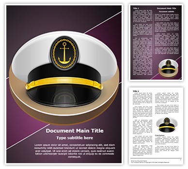 Captain Cap Editable Word Template