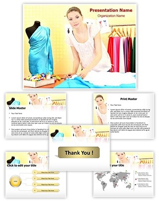 Fashion Designer Editable PowerPoint Template