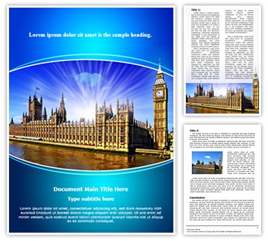 Houses of Parliament Editable Word Template